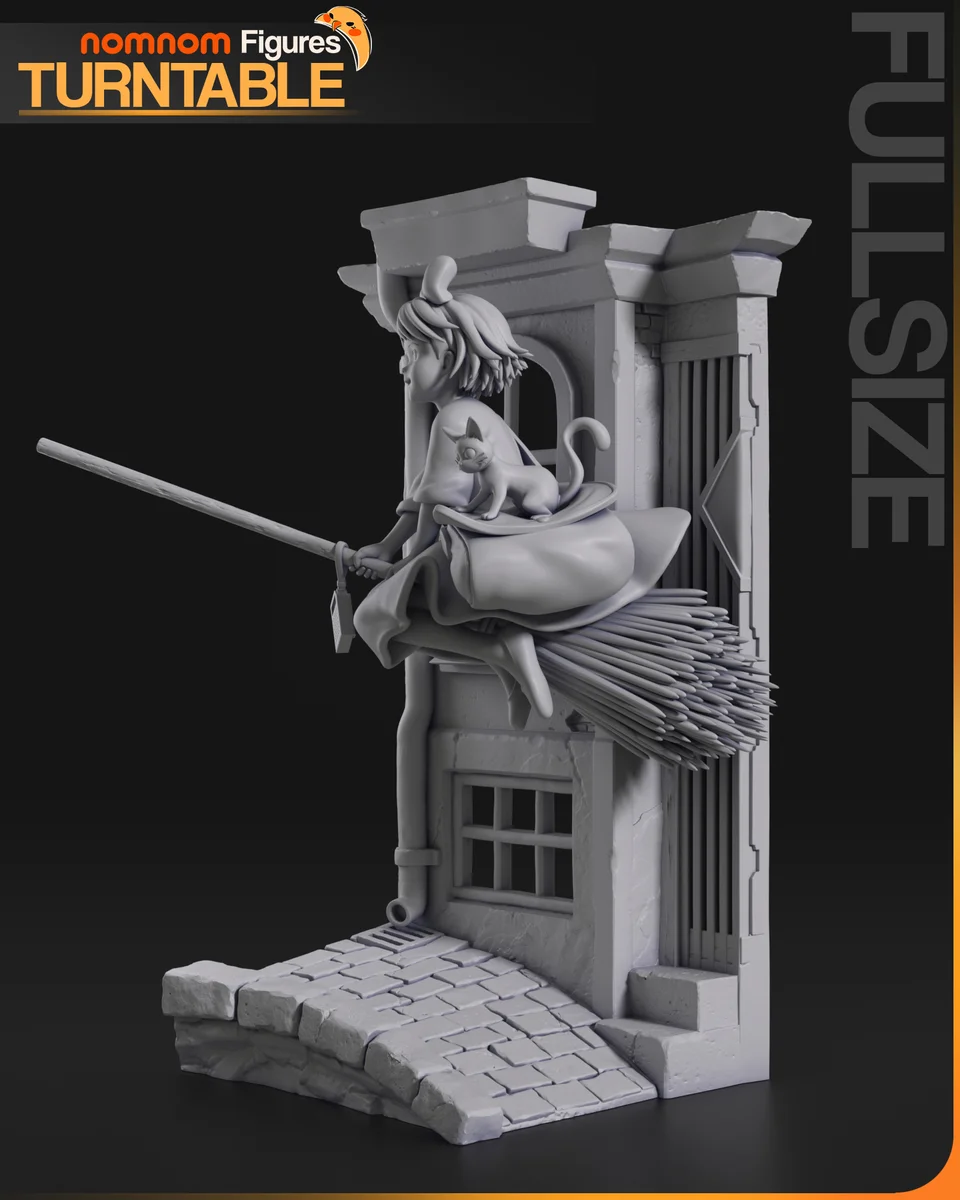 Kiki | Fan Art | 3D Printed Resin Model Garage Kit | *Un-Painted* | Nomnom 5