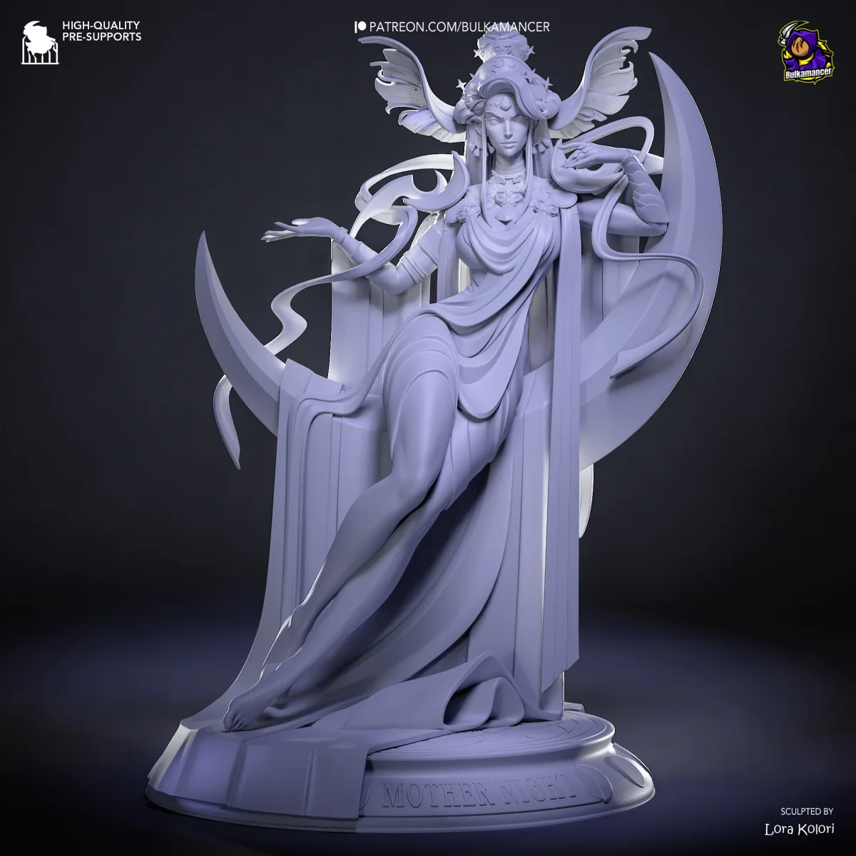 Nyx | Fan Art | 3D Printed Resin Model Garage Kit | *Un-Painted* | Bulkamancer 6