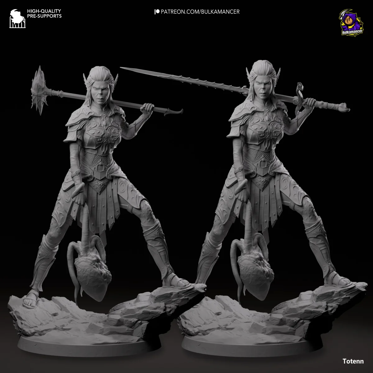 Lae'zel | Fan Art | 3D Printed Resin Model Garage Kit | *Un-Painted* | Bulkamancer 6