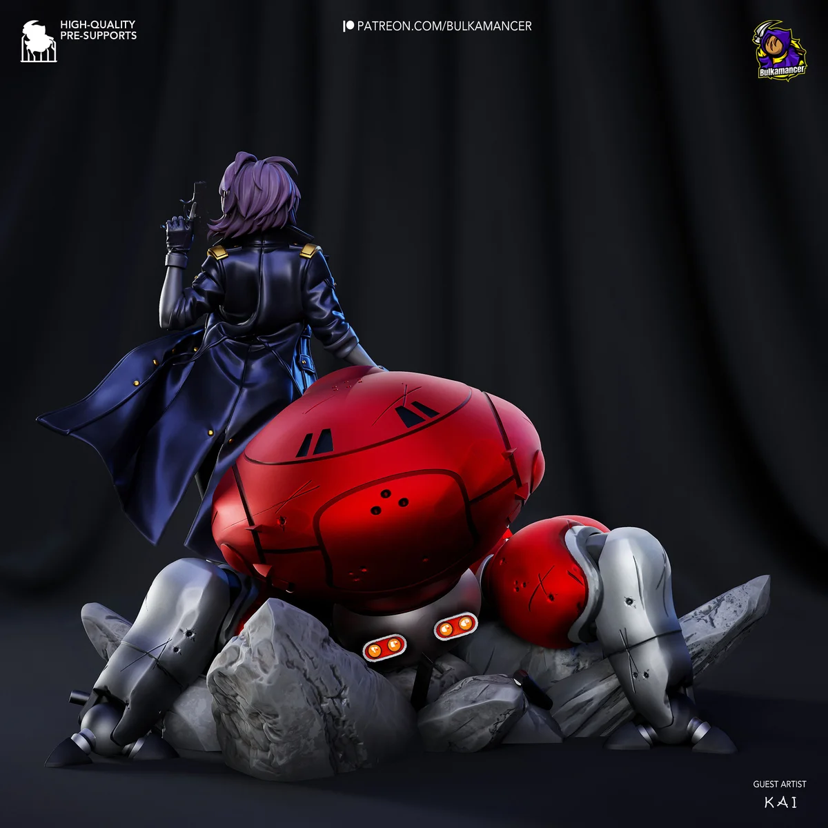 Motoko Kusanagi | Fan Art | 3D Printed Resin Model Garage Kit | *Un-Painted* | Bulkamancer 4