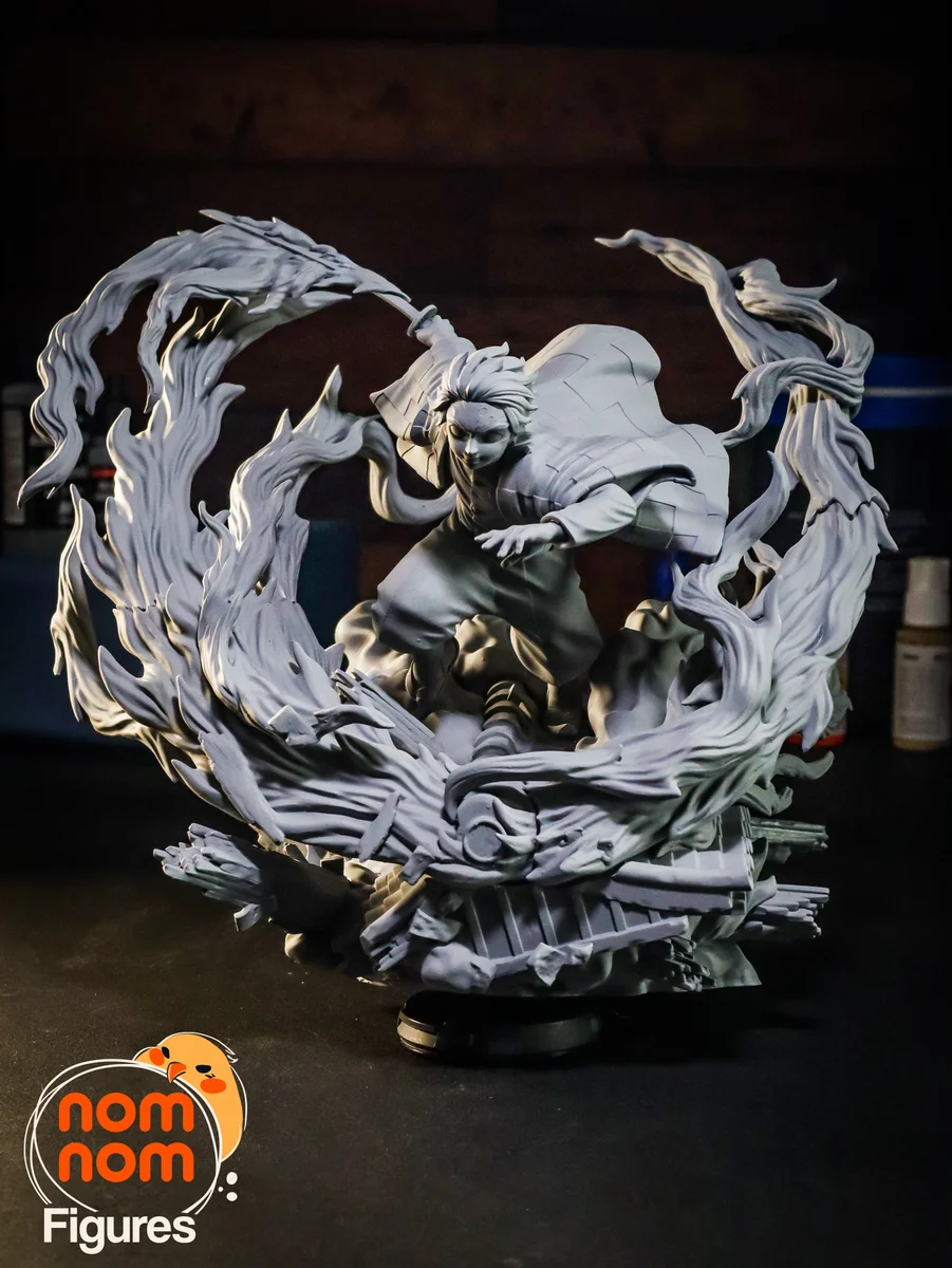 Tanjiro | Fan Art | 3D Printed Resin Model Garage Kit | *Un-Painted* | Nomnom 9