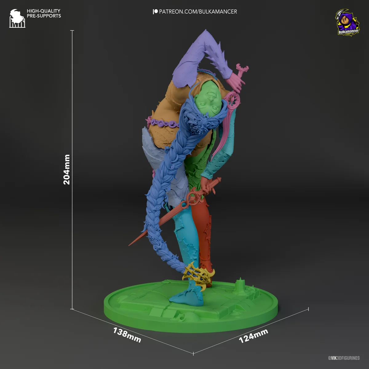 Orin the Red | Fan Art | 3D Printed Resin Model Garage Kit | *Un-Painted* | Bulkamancer 6