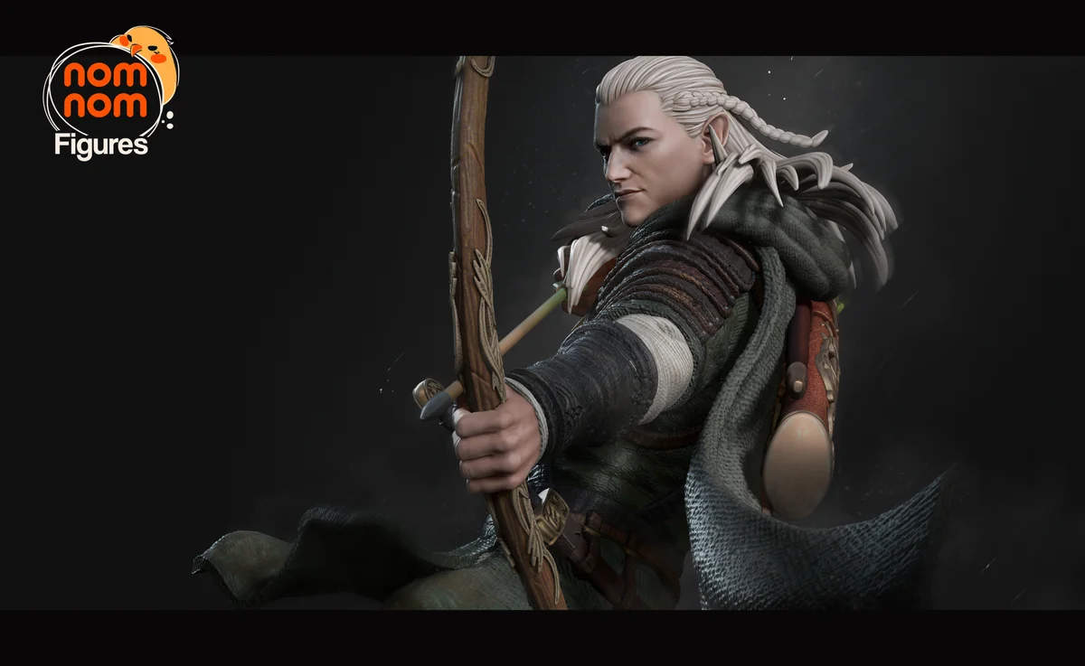 Gimli and Legolas | Fan Art | 3D Printed Resin Model Garage Kit | *Un-Painted* | Nomnom 5