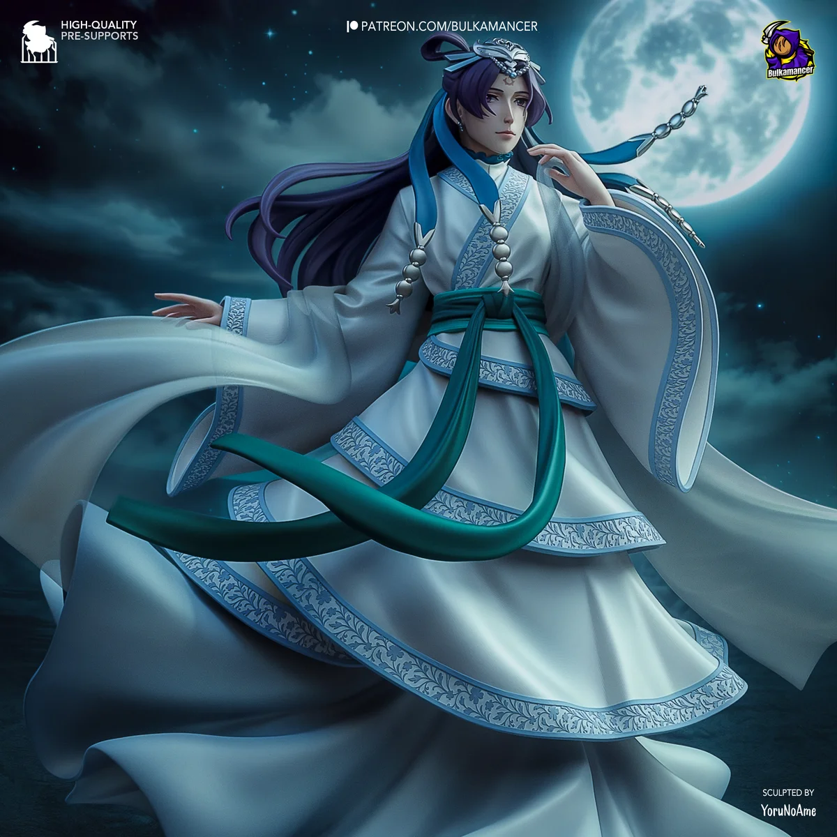 Jinshi | Fan Art | 3D Printed Resin Model Garage Kit | *Un-Painted* | Bulkamancer