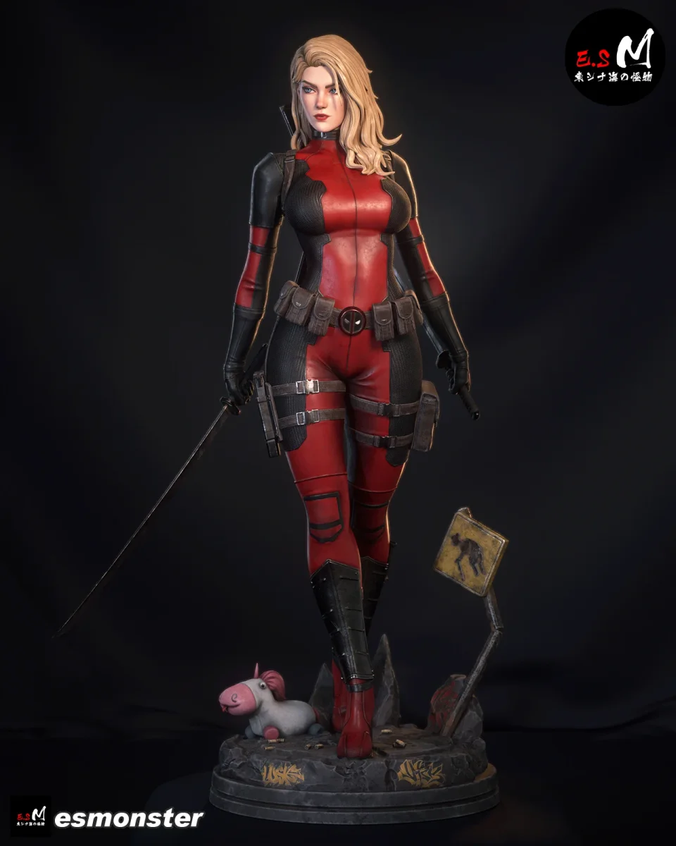 Lady Deadpool | Fan Art | 3D Printed Resin Model Garage Kit | *Un-Painted* | ES Monster 3