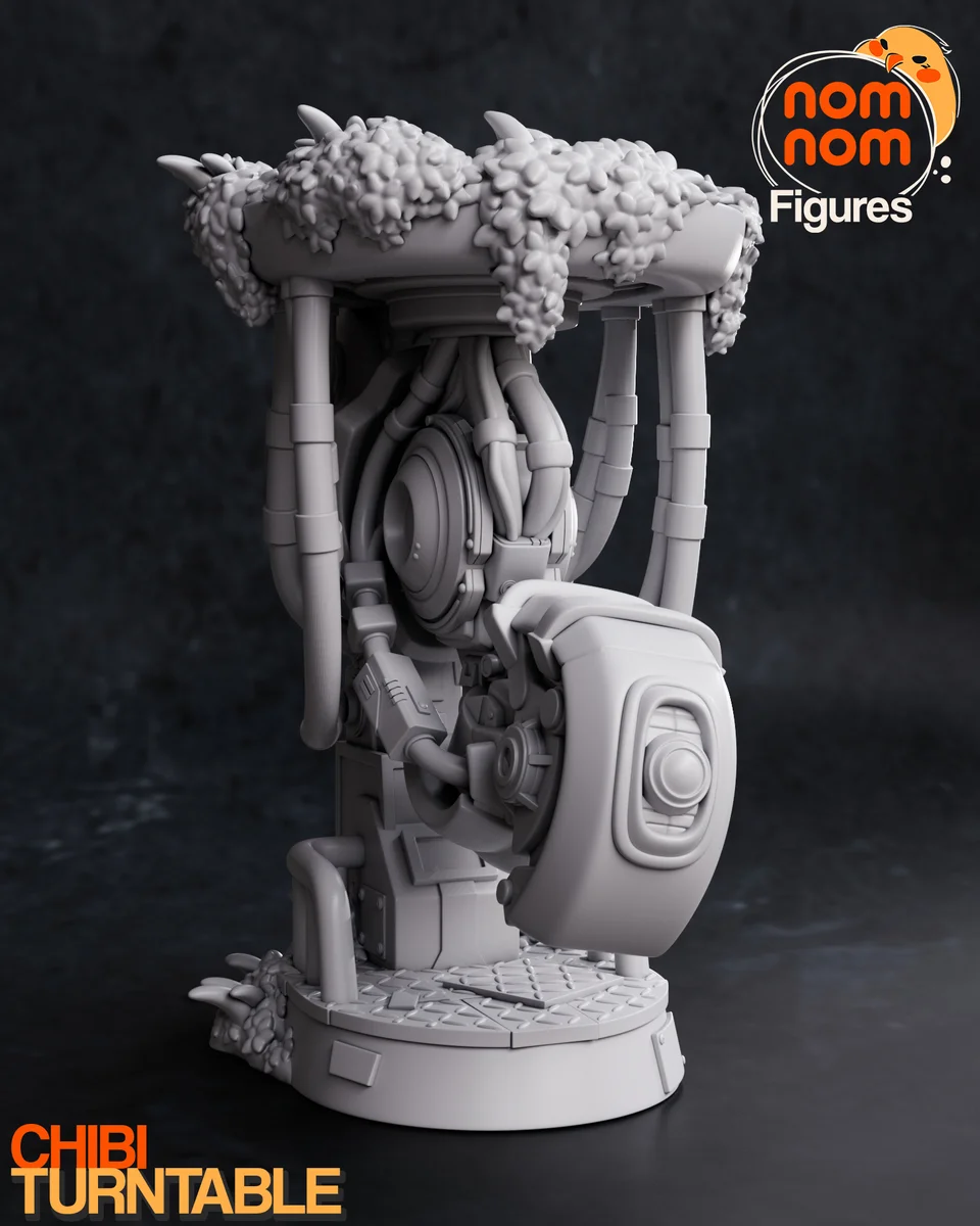 Chibi GlaDOS | Fan Art | 3D Printed Resin Model Garage Kit | *Un-Painted* | Nomnom 6