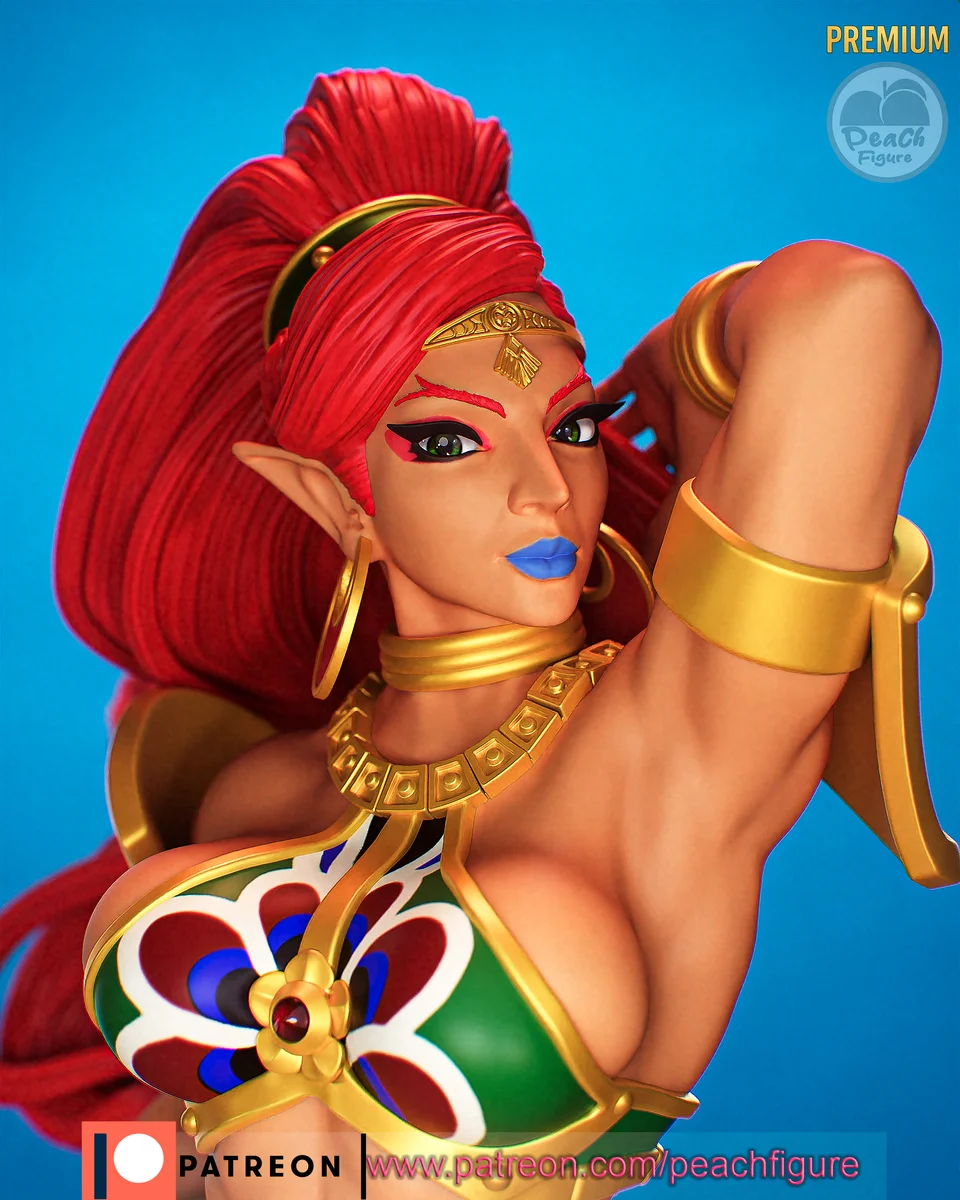 Urbosa | Fan Art | 3D Printed Resin Model Garage Kit | *Un-Painted* | Peach Figure