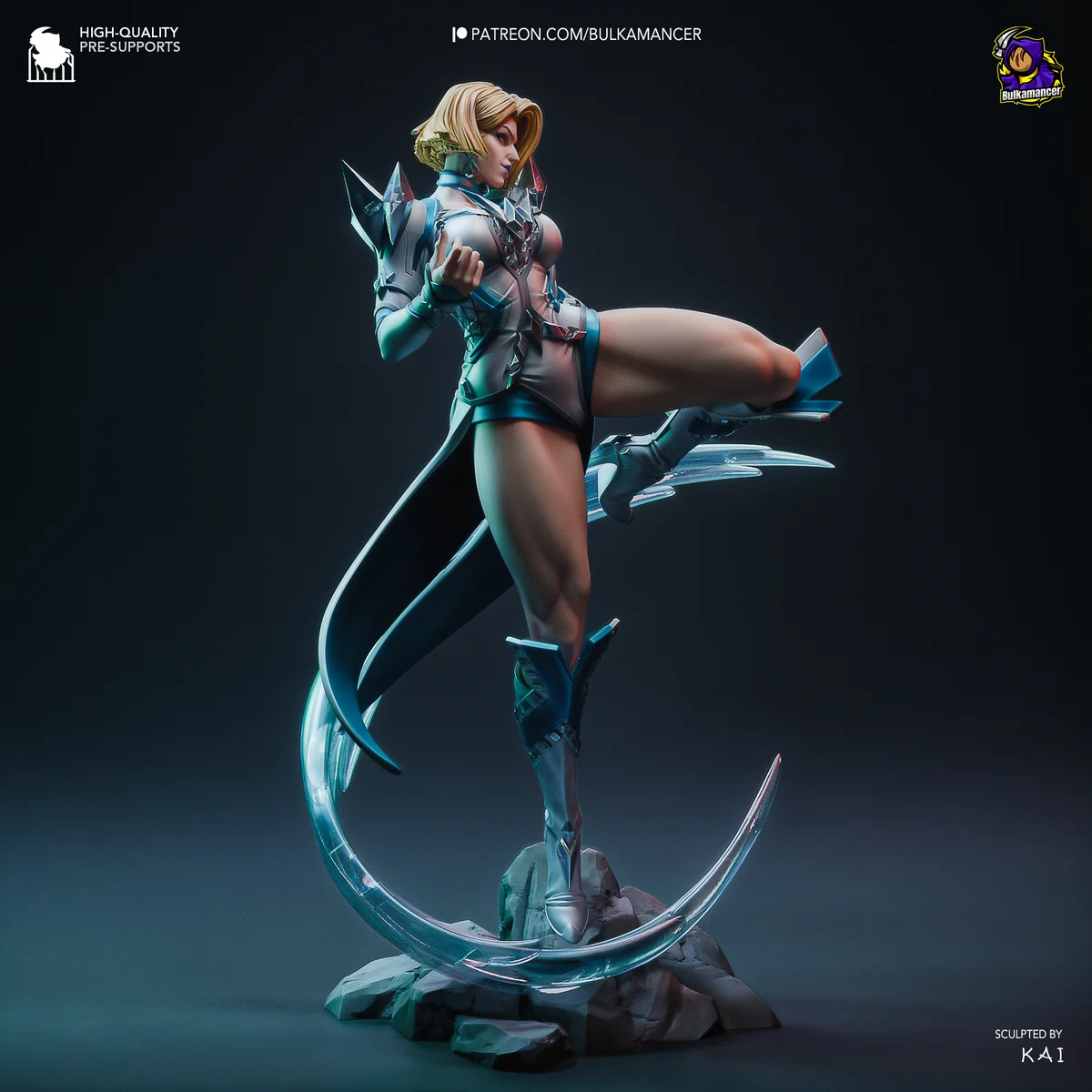 Emma Frost | Fan Art | 3D Printed Resin Model Garage Kit | *Un-Painted* | Bulkamancer 3