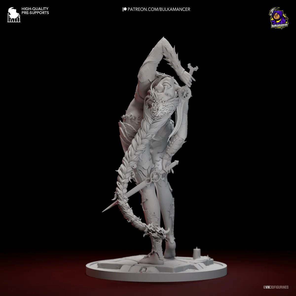 Orin the Red | Fan Art | 3D Printed Resin Model Garage Kit | *Un-Painted* | Bulkamancer 9