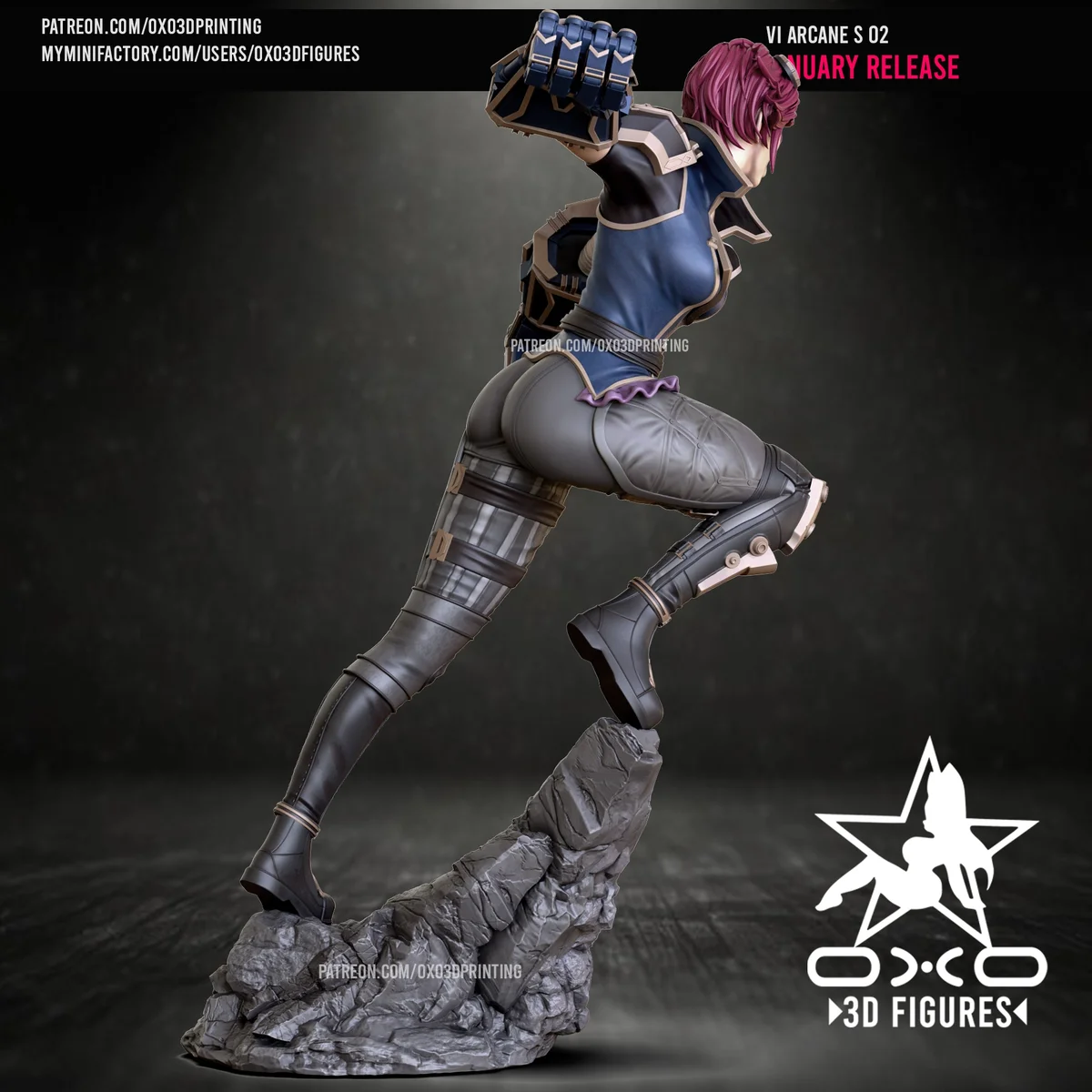 Vi Arcane | Fan Art | 3D Printed Resin Model Garage Kit | *Un-Painted* | OXO3D 4