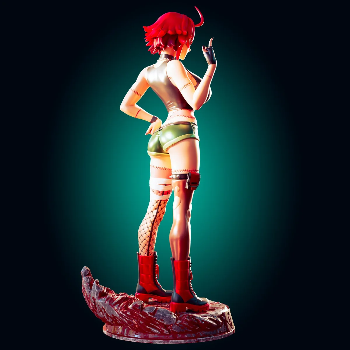 Zombie Girl | Fan Art | 3D Printed Resin Model Garage Kit | *Un-Painted* | Officer Rhu 5