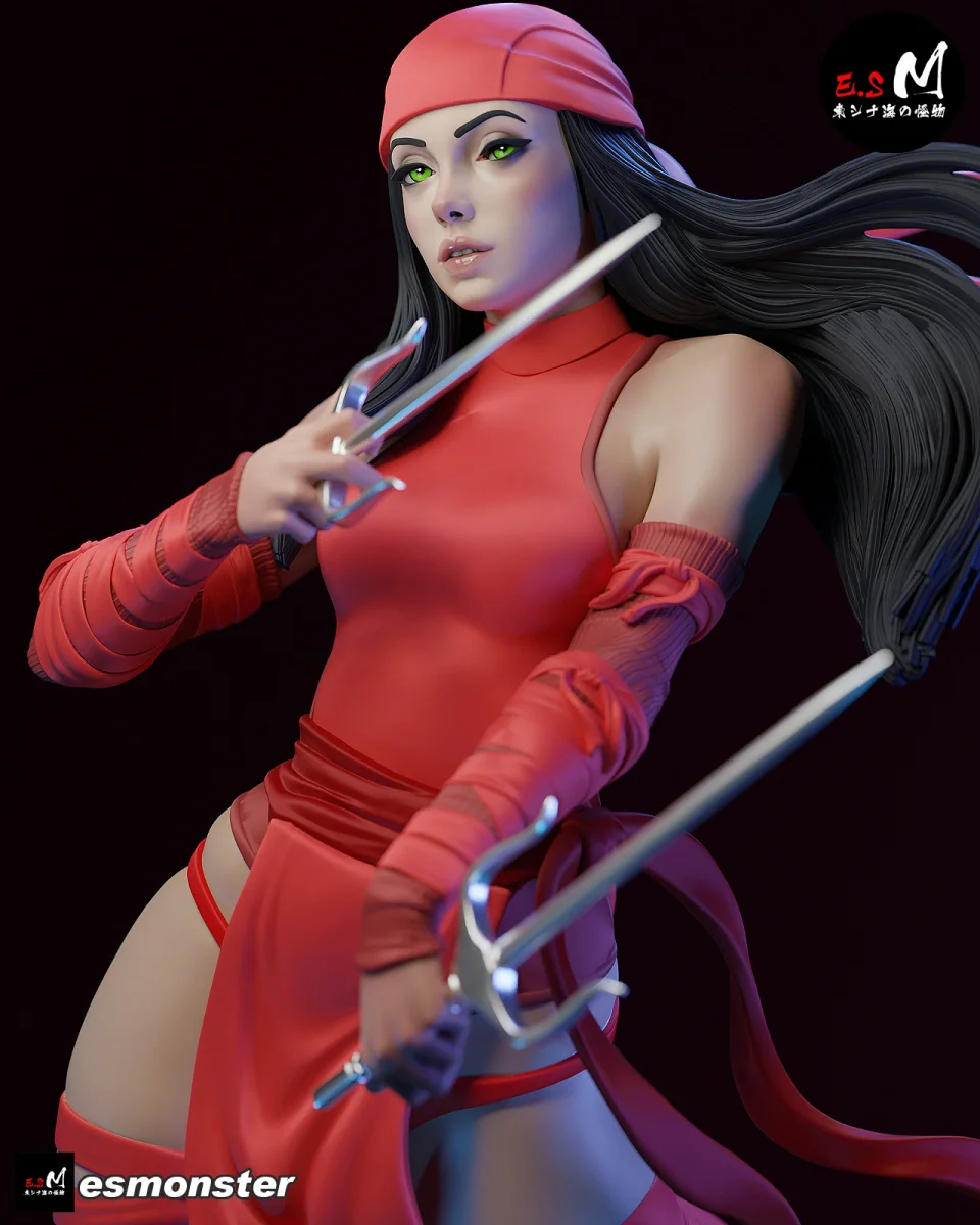 Elektra | Fan Art | 3D Printed Resin Model Garage Kit | *Un-Painted* | ES Monster