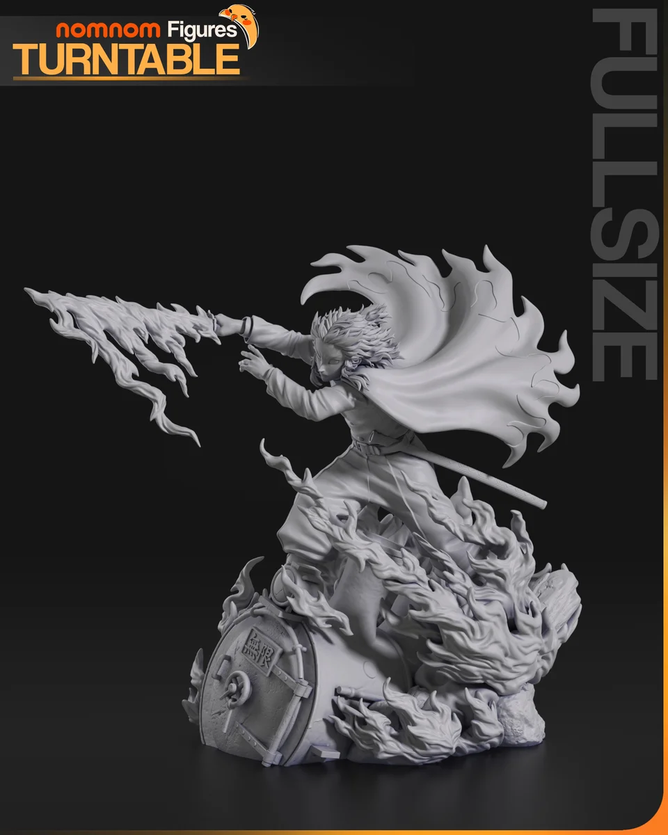 Kyojuro Rengoku | Fan Art | 3D Printed Resin Model Garage Kit | *Un-Painted* | Nomnom 5