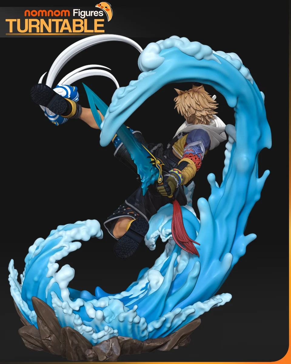Tidus | Fan Art | 3D Printed Resin Model Garage Kit | *Un-Painted* | Nomnom 10