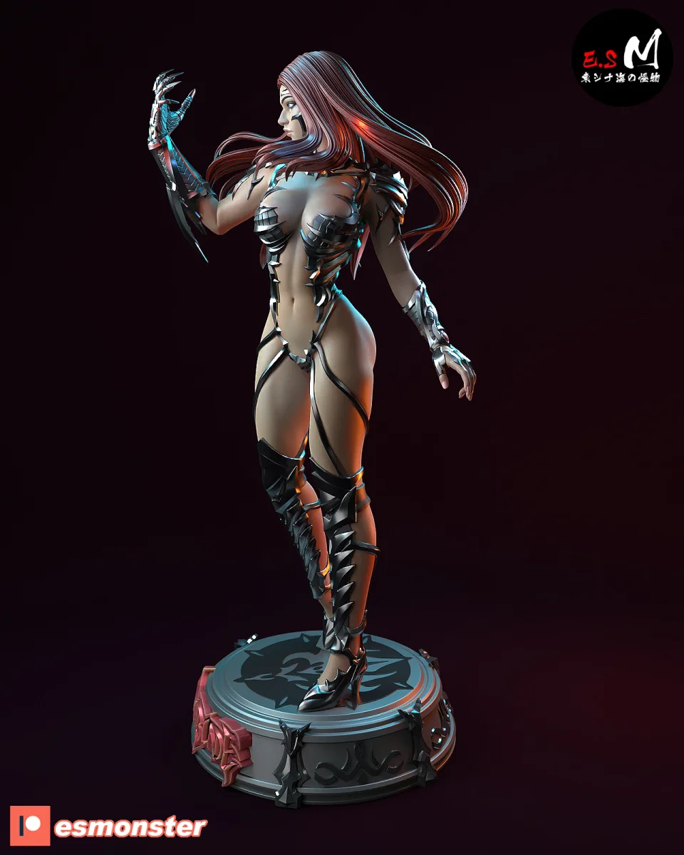 Sara Pezzini | Fan Art | 3D Printed Resin Model Garage Kit | *Un-Painted* | ES Monster 4