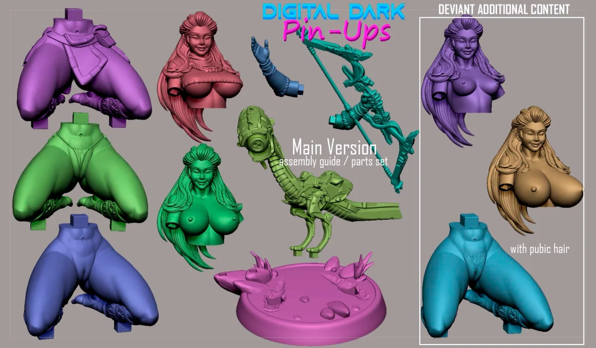 Aloy | Fan Art | 3D Printed Resin Model Garage Kit | *Un-Painted* | Digital Dark 7