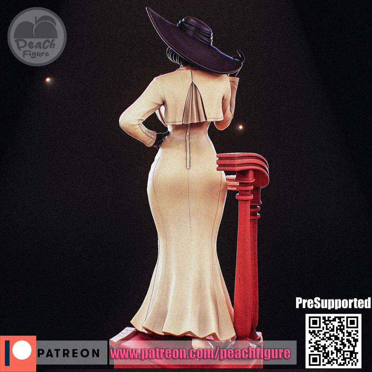 Alcina Dimitresco | Fan Art | 3D Printed Resin Model Garage Kit | *Un-Painted* | Peach Figure 3