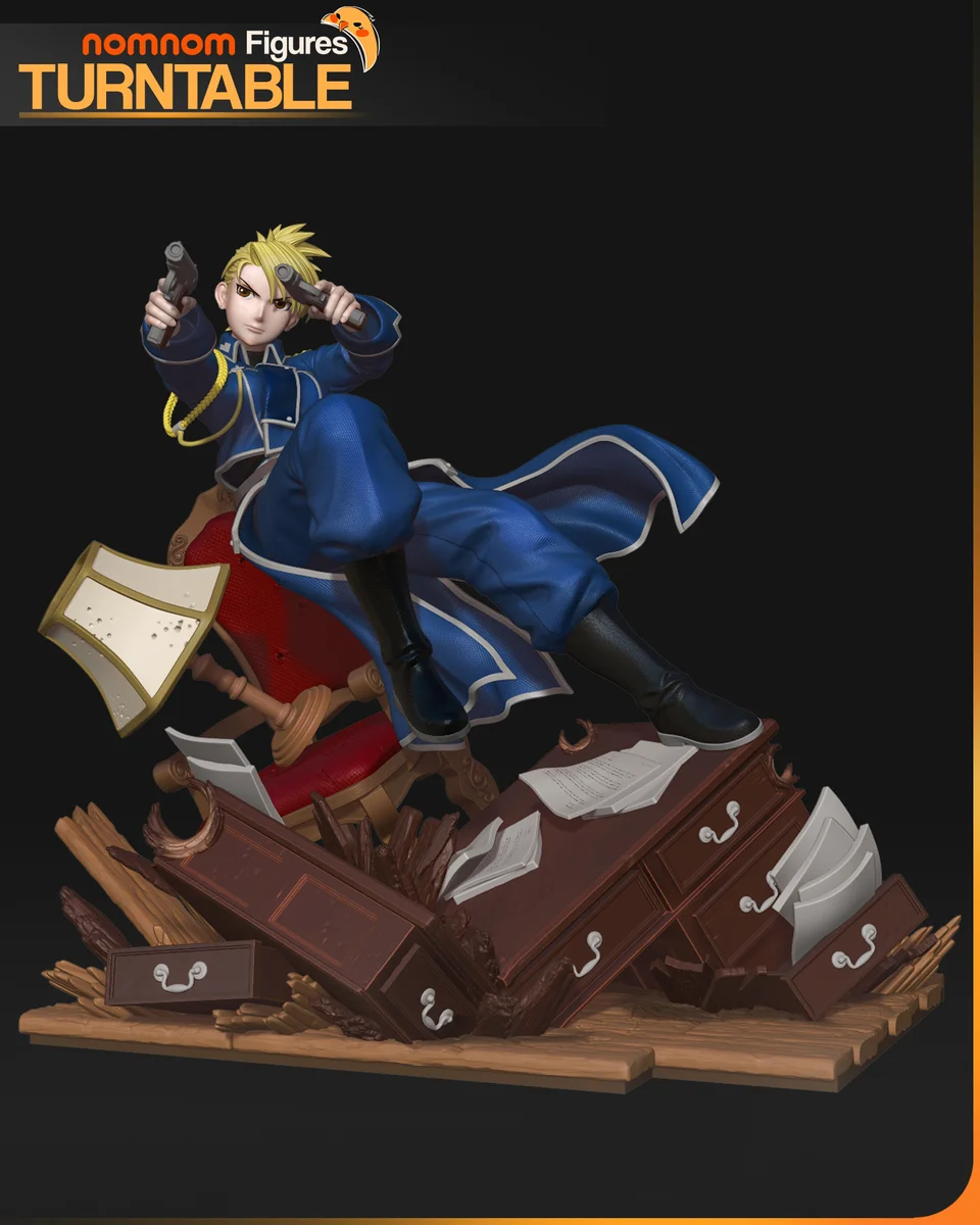 Riza Hawkeye | Fan Art | 3D Printed Resin Model Garage Kit | *Un-Painted* | Nomnom 4