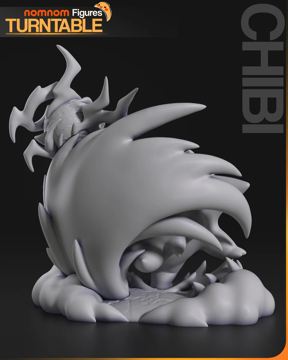 Chibi Gengar | Fan Art | 3D Printed Resin Model Garage Kit | *Un-Painted* | Nomnom 9