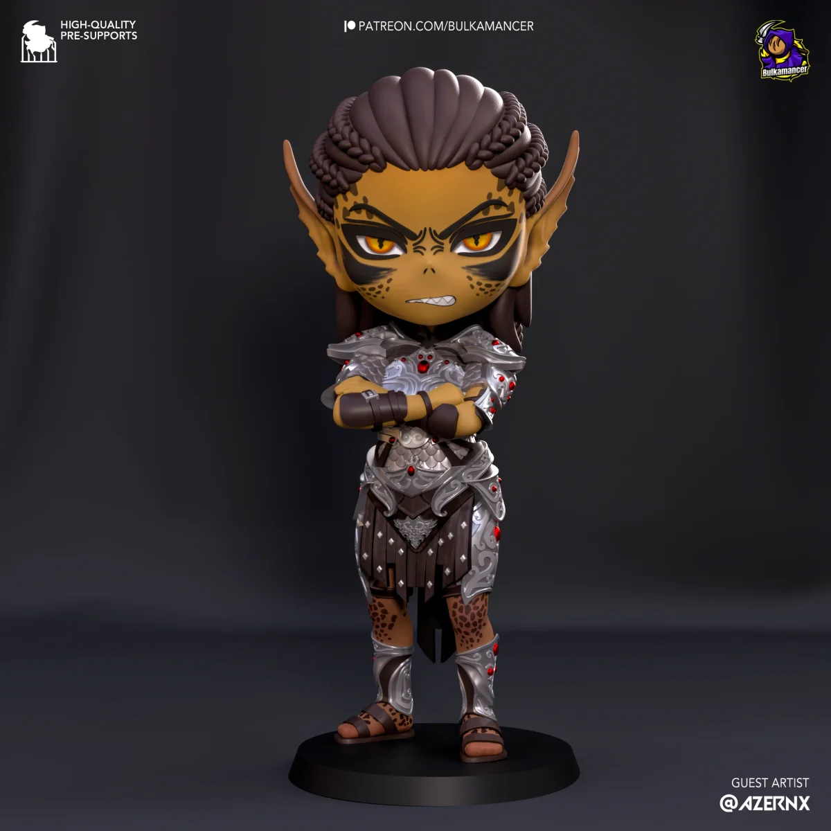 Chibi Lae`zel | Fan Art | 3D Printed Resin Model Garage Kit | *Un-Painted* | Bulkamancer