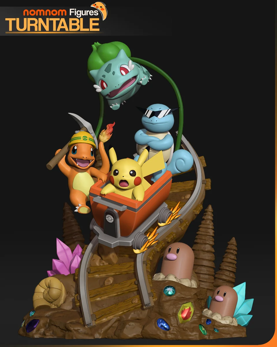 Pikachu | Fan Art | 3D Printed Resin Model Garage Kit | *Un-Painted* | Nomnom 3