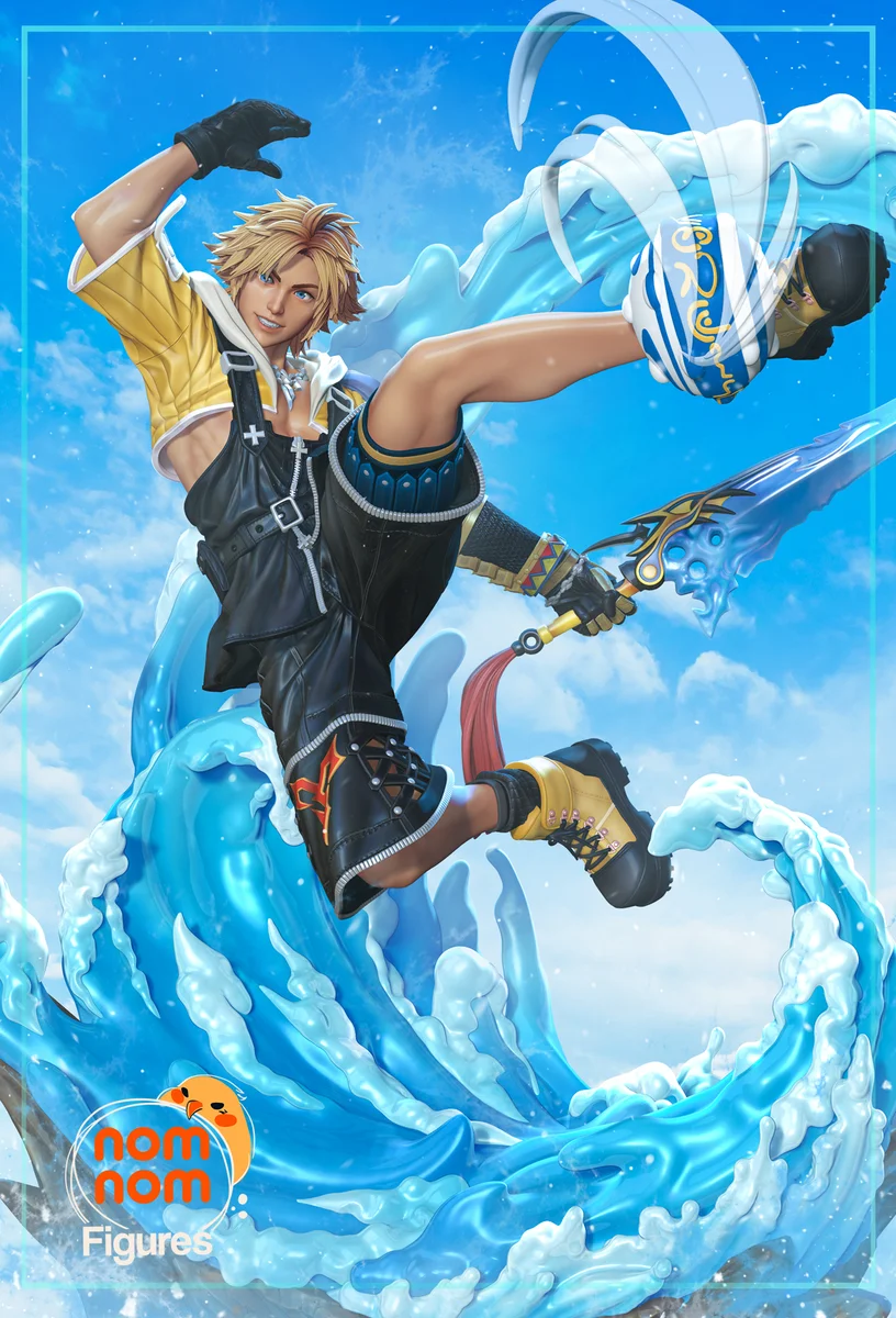 Tidus | Fan Art | 3D Printed Resin Model Garage Kit | *Un-Painted* | Nomnom