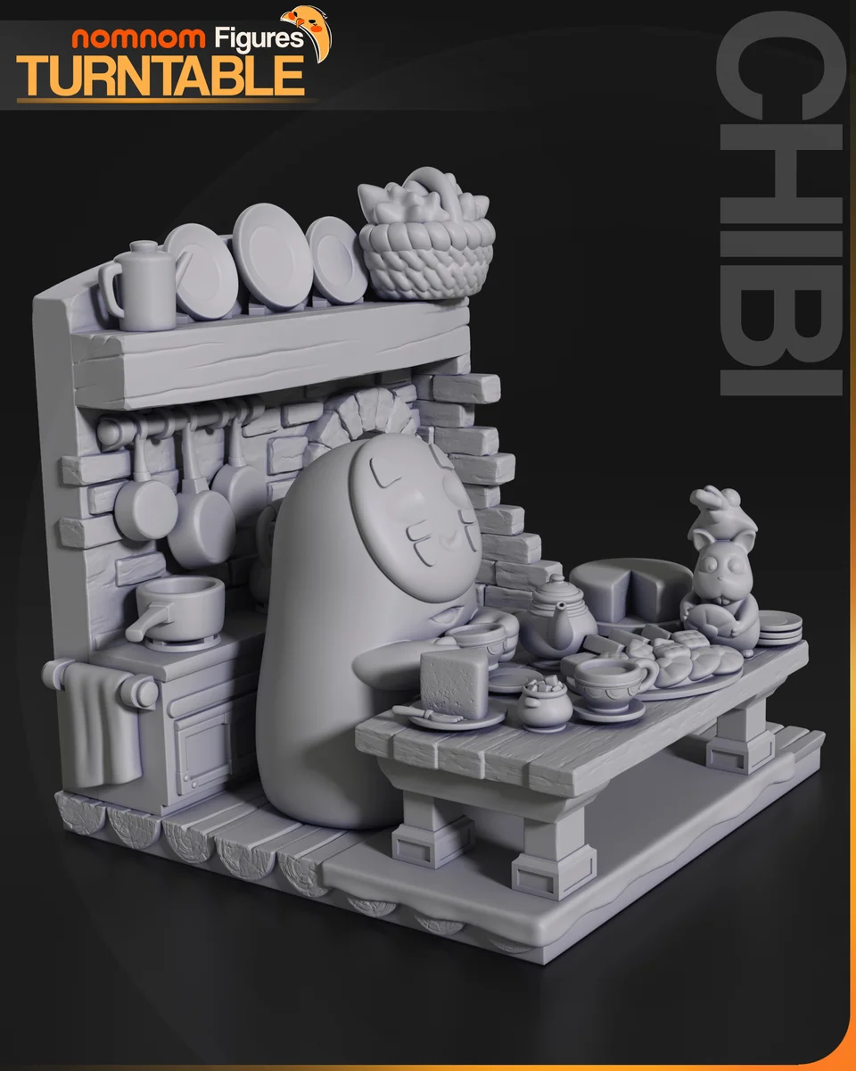 Chibi No Face | Fan Art | 3D Printed Resin Model Garage Kit | *Un-Painted* | Nomnom 5