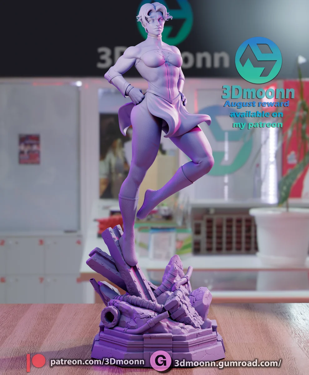 Anissa | Fan Art | 3D Printed Resin Model Garage Kit | *Un-Painted* | 3DMoonn 5
