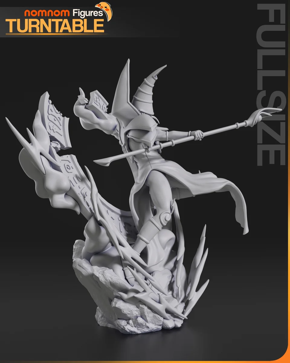 Dark Magician | Fan Art | 3D Printed Resin Model Garage Kit | *Un-Painted* | Nomnom 7