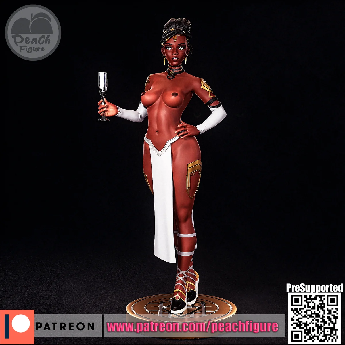 Mel Medarda | Fan Art | 3D Printed Resin Model Garage Kit | *Un-Painted* | Peach Figure 6