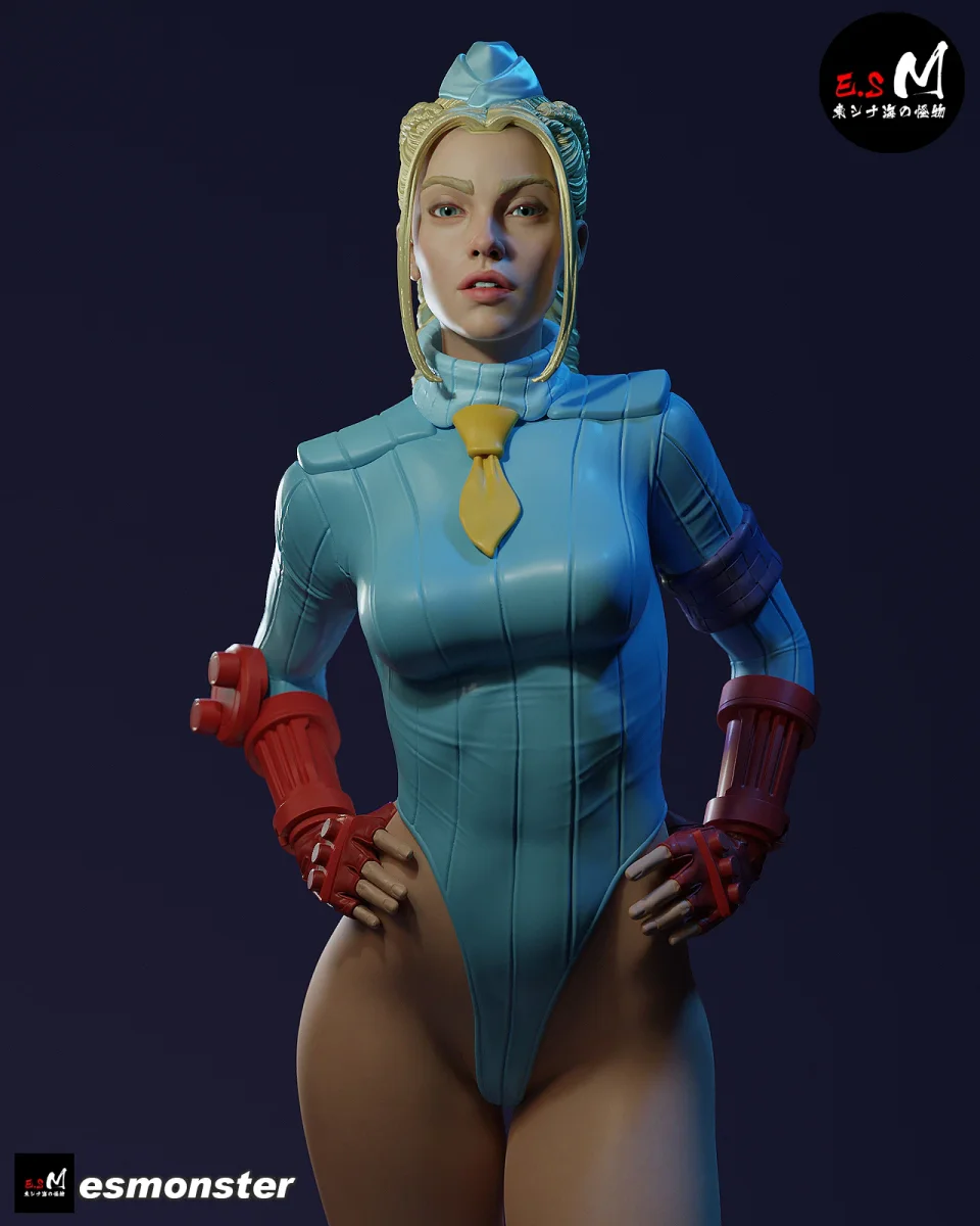 Cammy P4 | Fan Art | 3D Printed Resin Model Garage Kit | *Un-Painted* | ES Monster