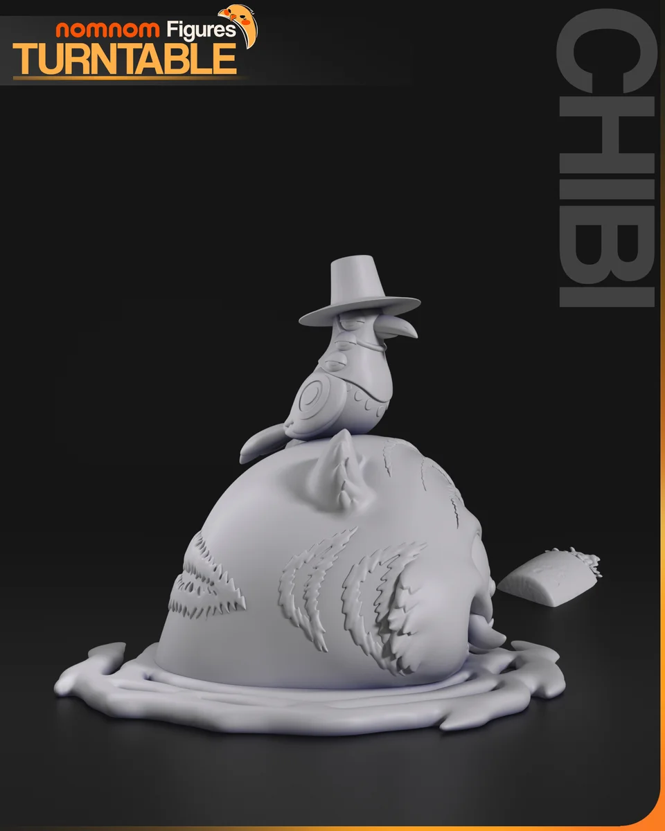 Chibi Derpy Tiger | Fan Art | 3D Printed Resin Model Garage Kit | *Un-Painted* | Nomnom 7
