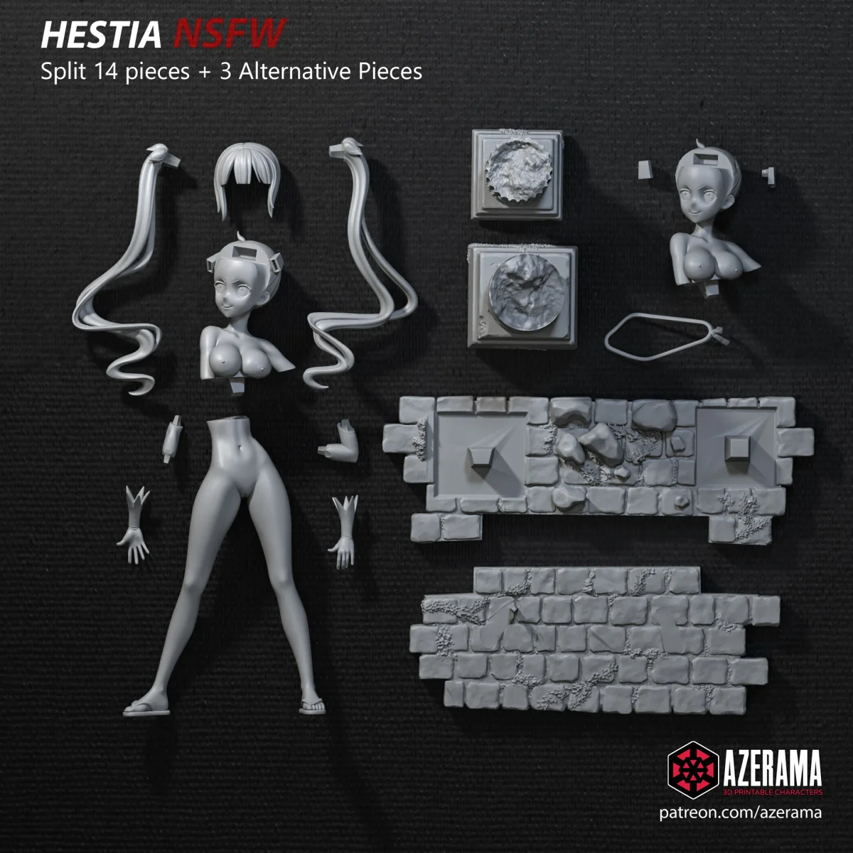 Hestia | Fan Art | 3D Printed Resin Model Garage Kit | *Un-Painted* | Azerama 4