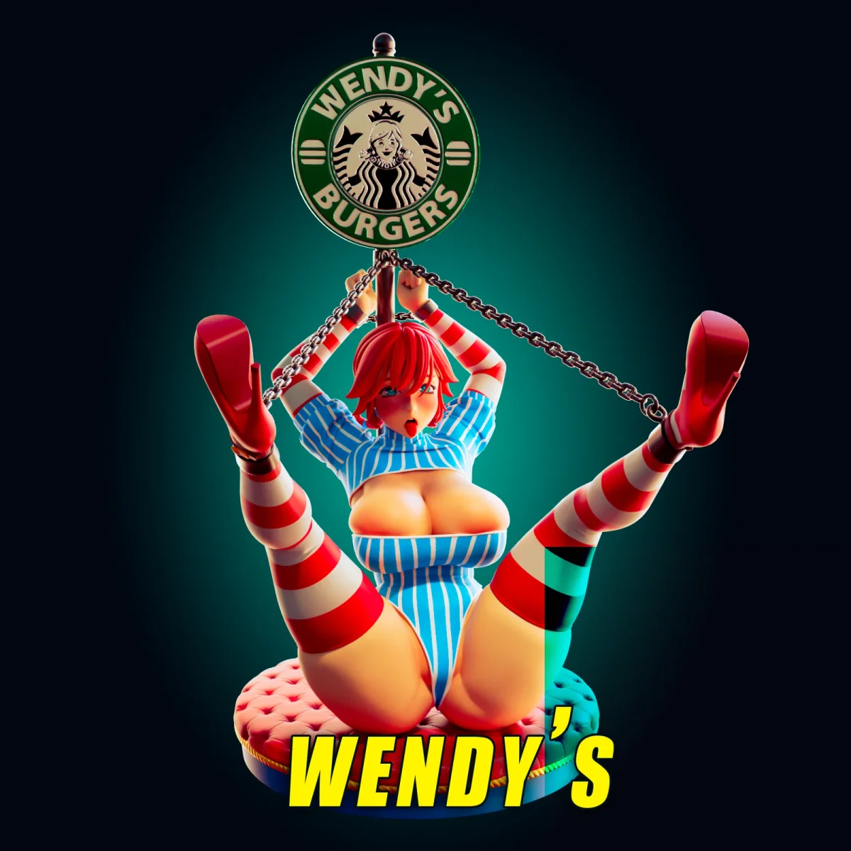 Wendy v2 | Fan Art | 3D Printed Resin Model Garage Kit | *Un-Painted* | Officer Rhu