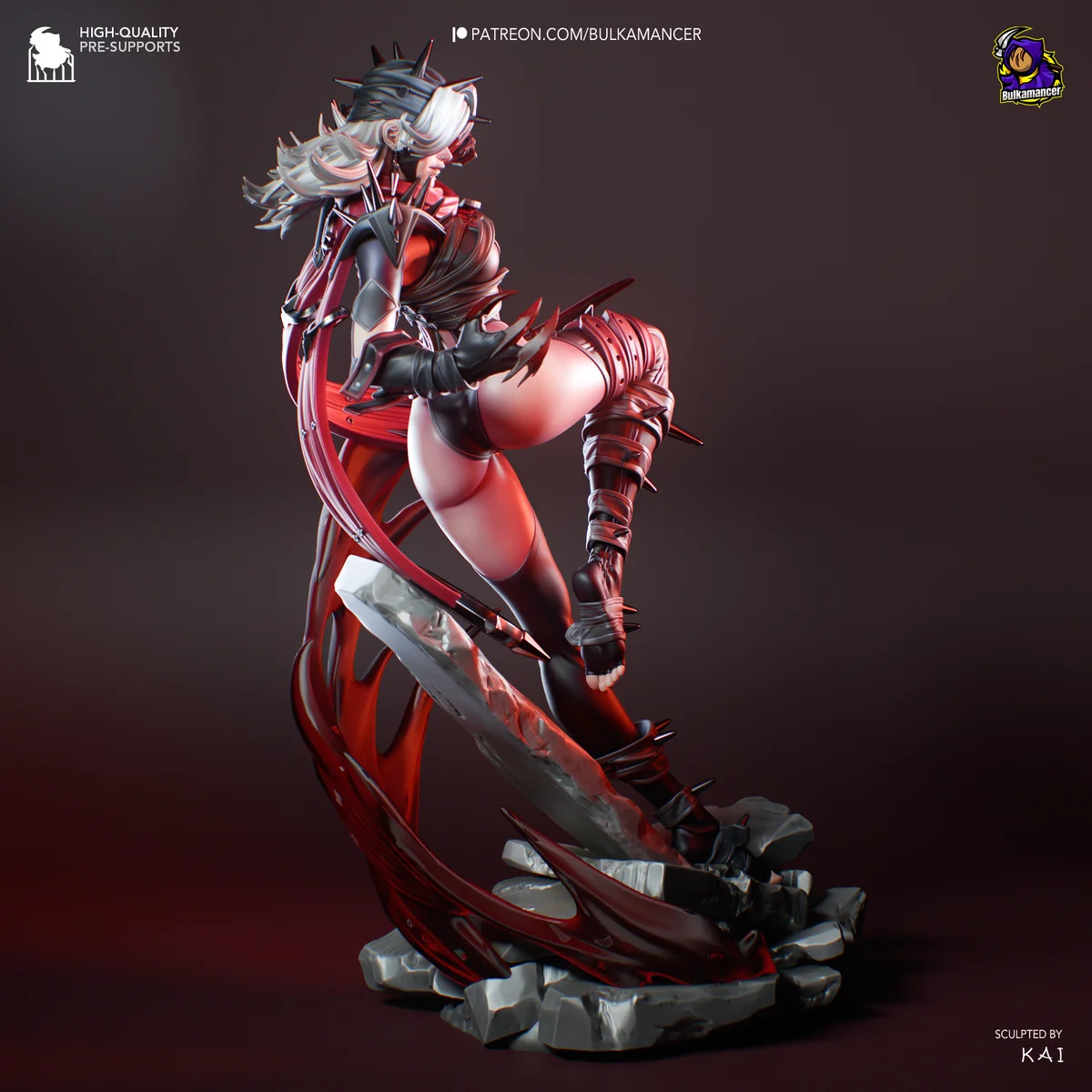 Invisible Woman Malice | Fan Art | 3D Printed Resin Model Garage Kit | *Un-Painted* | Bulkamancer 3