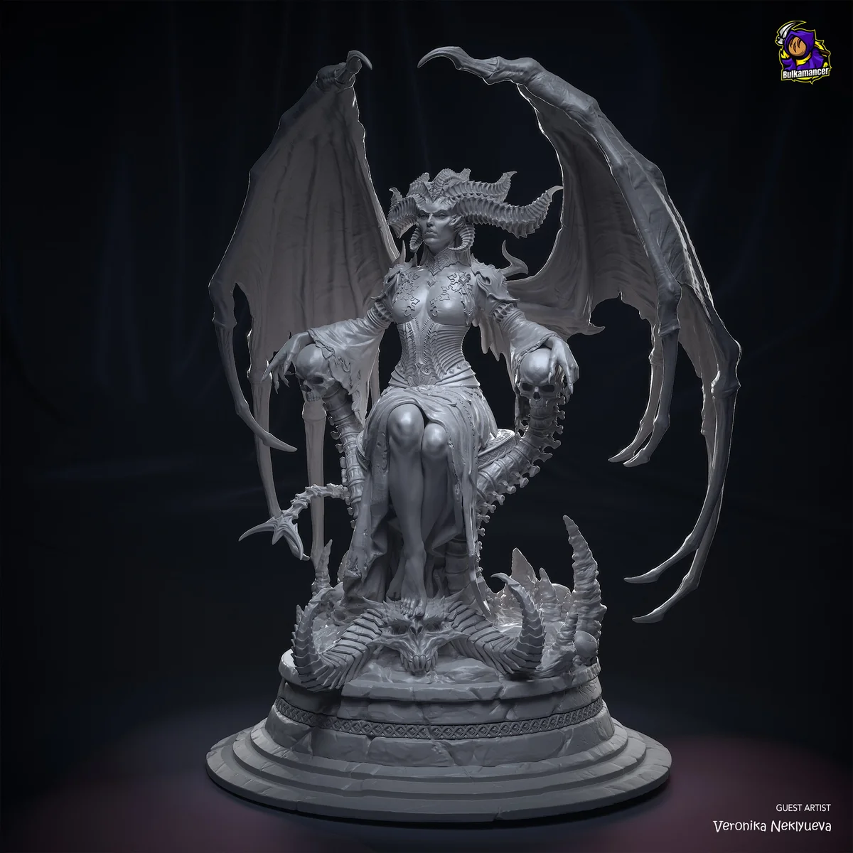 Lilith | Fan Art | 3D Printed Resin Model Garage Kit | *Un-Painted* | Bulkamancer 7