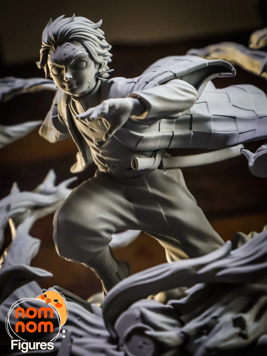 Tanjiro | Fan Art | 3D Printed Resin Model Garage Kit | *Un-Painted* | Nomnom 15