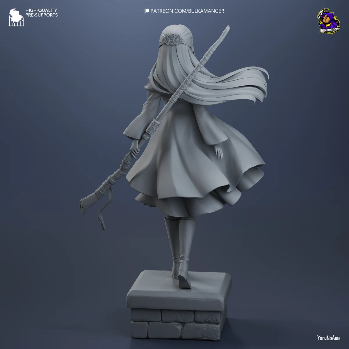 Fern | Fan Art | 3D Printed Resin Model Garage Kit | *Un-Painted* | Bulkamancer 9