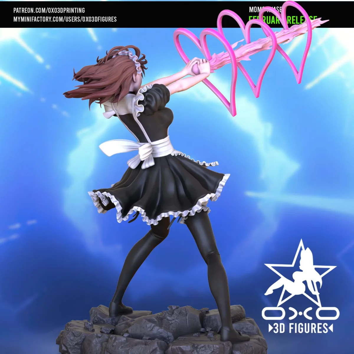 Momo Ayase | Fan Art | 3D Printed Resin Model Garage Kit | *Un-Painted* | OXO3D 3