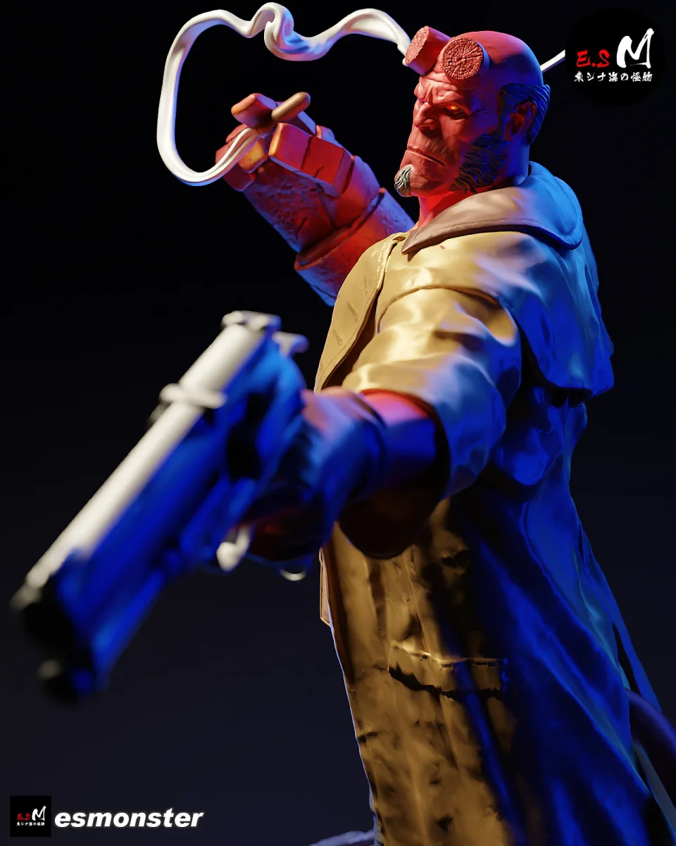 Hellboy | Fan Art | 3D Printed Resin Model Garage Kit | *Un-Painted* | ES Monster 4
