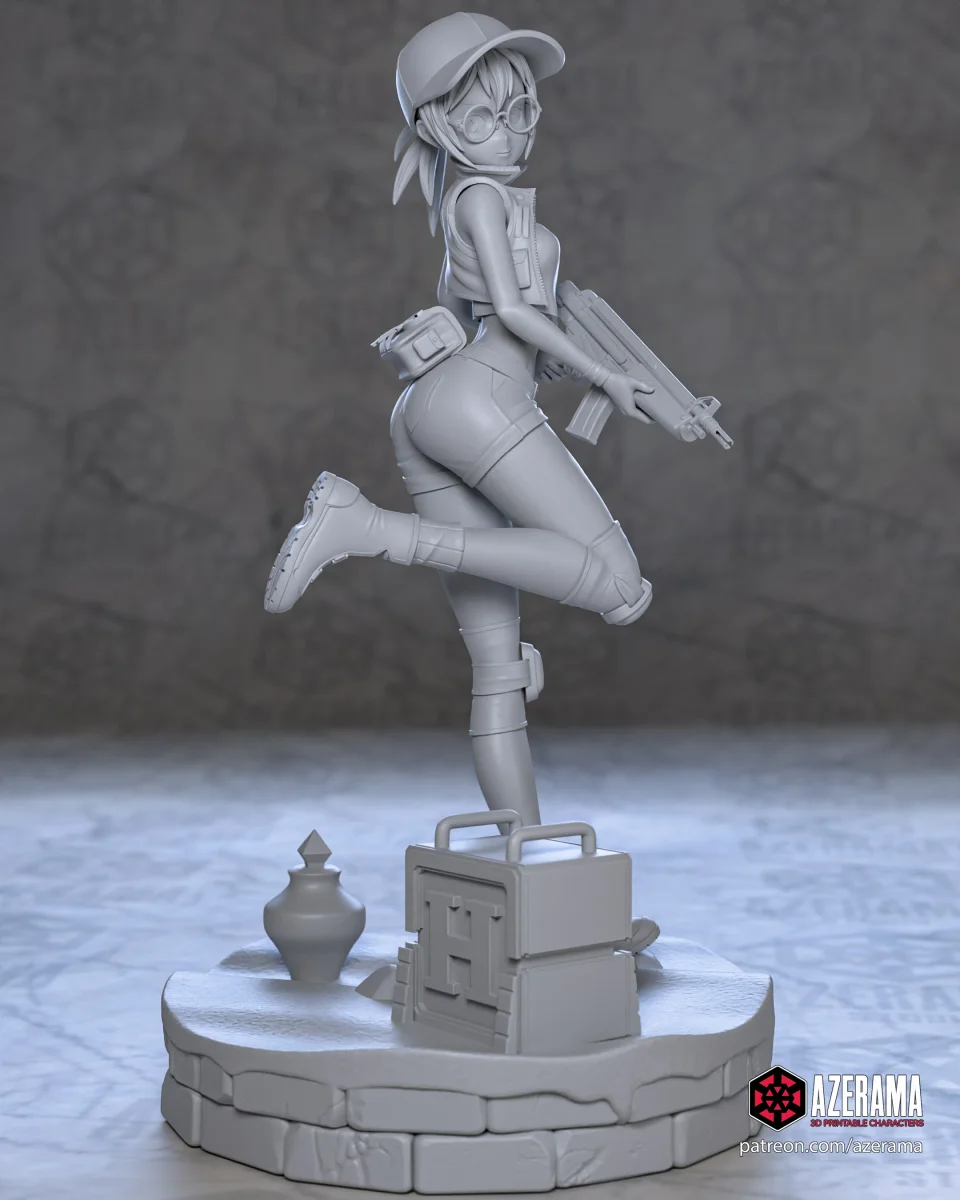 Fio | Fan Art | 3D Printed Resin Model Garage Kit | *Un-Painted* | Azerama 4