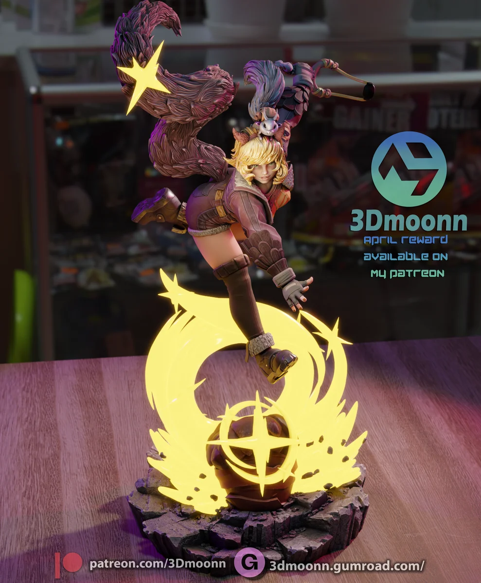 Squirrel Girl | Fan Art | 3D Printed Resin Model Garage Kit | *Un-Painted* | 3DMoonn 4