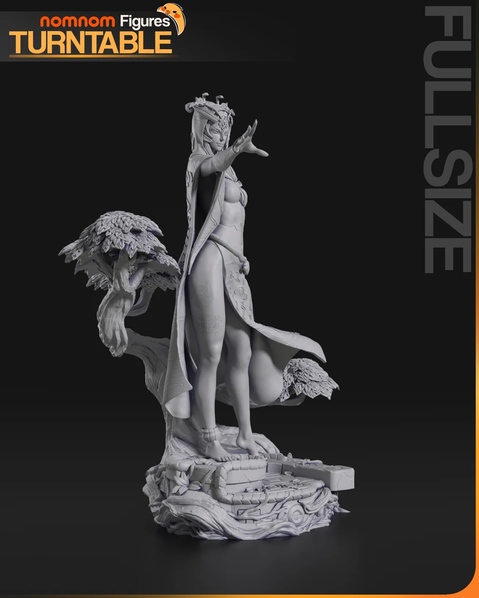 Midna | Fan Art | 3D Printed Resin Model Garage Kit | *Un-Painted* | Nomnom 9