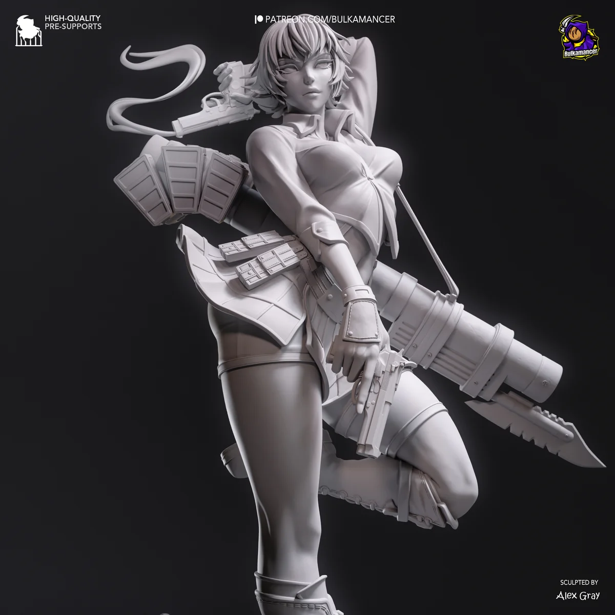 Lady (DMC) | Fan Art | 3D Printed Resin Model Garage Kit | *Un-Painted* | Bulkamancer 7