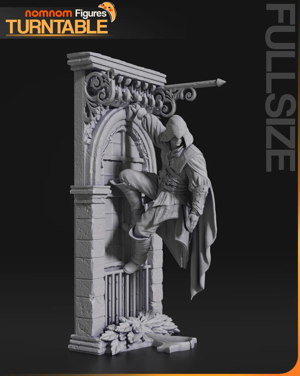 Ezio | Fan Art | 3D Printed Resin Model Garage Kit | *Un-Painted* | Nomnom 4