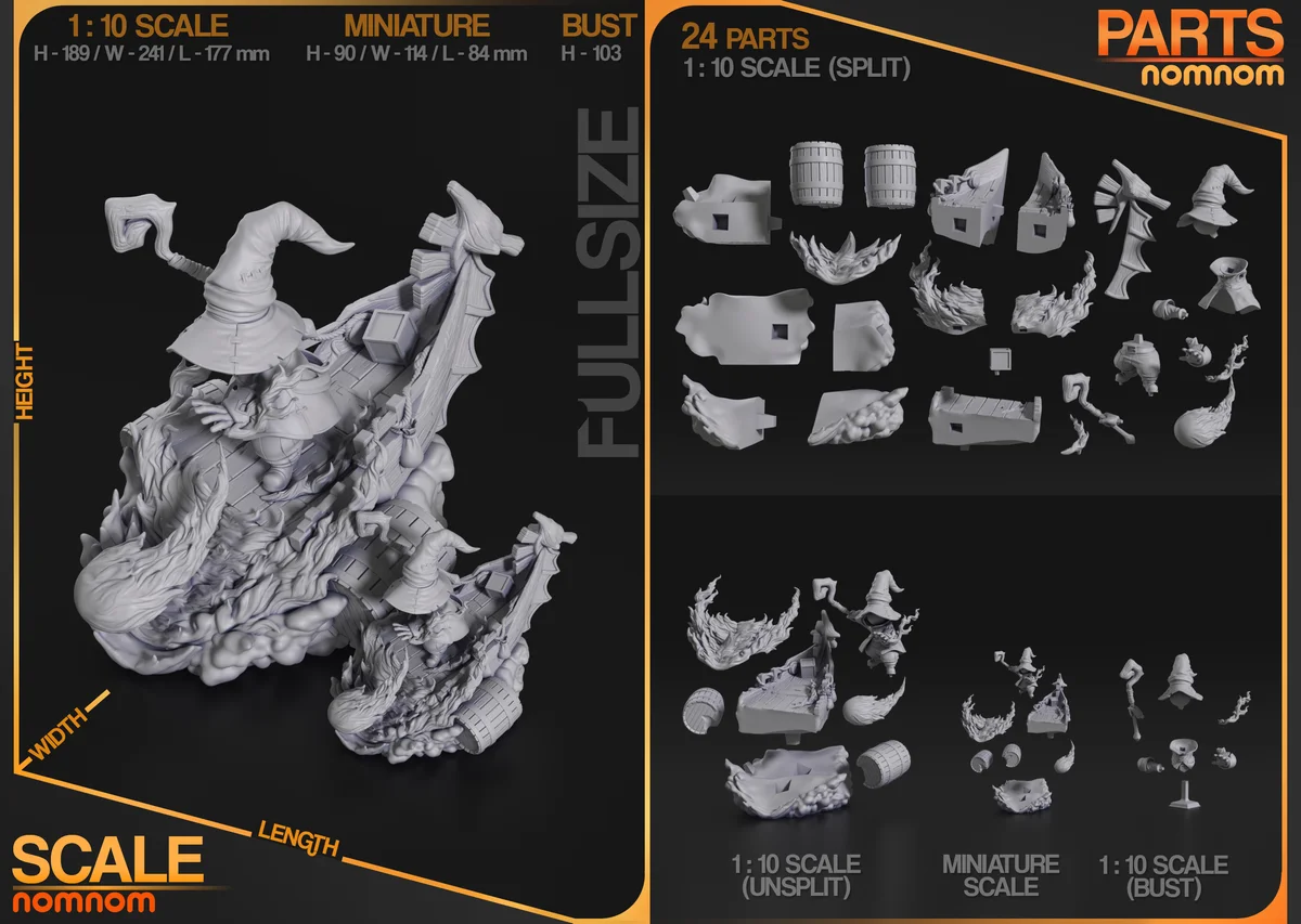 Vivi | Fan Art | 3D Printed Resin Model Garage Kit | *Un-Painted* | Nomnom 3
