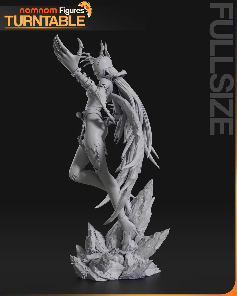Lady Devimon | Fan Art | 3D Printed Resin Model Garage Kit | *Un-Painted* | Nomnom 8