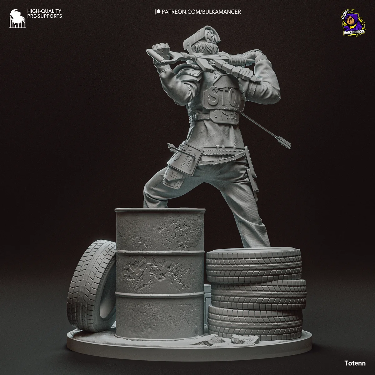 Survivor | Fan Art | 3D Printed Resin Model Garage Kit | *Un-Painted* | Bulkamancer 8