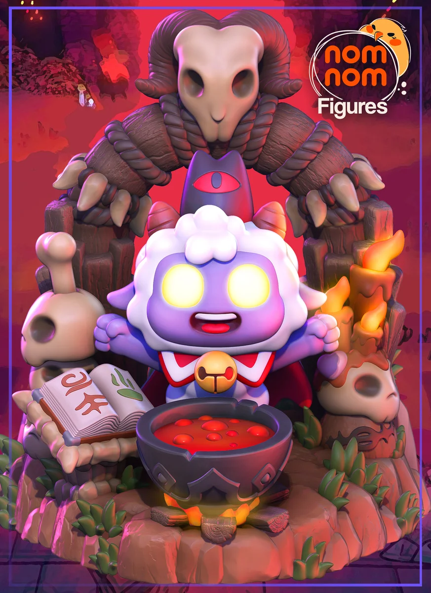 Chibi Lamb | Fan Art | 3D Printed Resin Model Garage Kit | *Un-Painted* | Nomnom