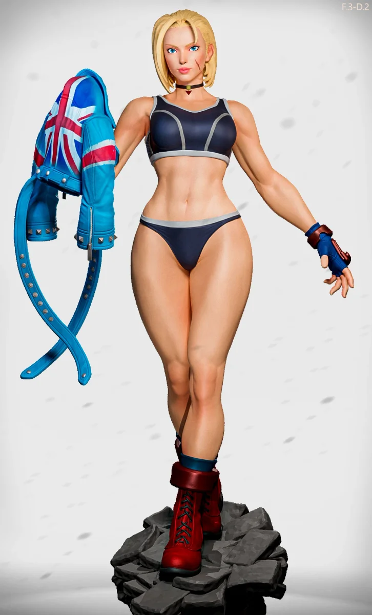Cammy (Pose 2) | Fan Art | 3D Printed Resin Model Garage Kit | *Un-Painted* | ES Monster 4